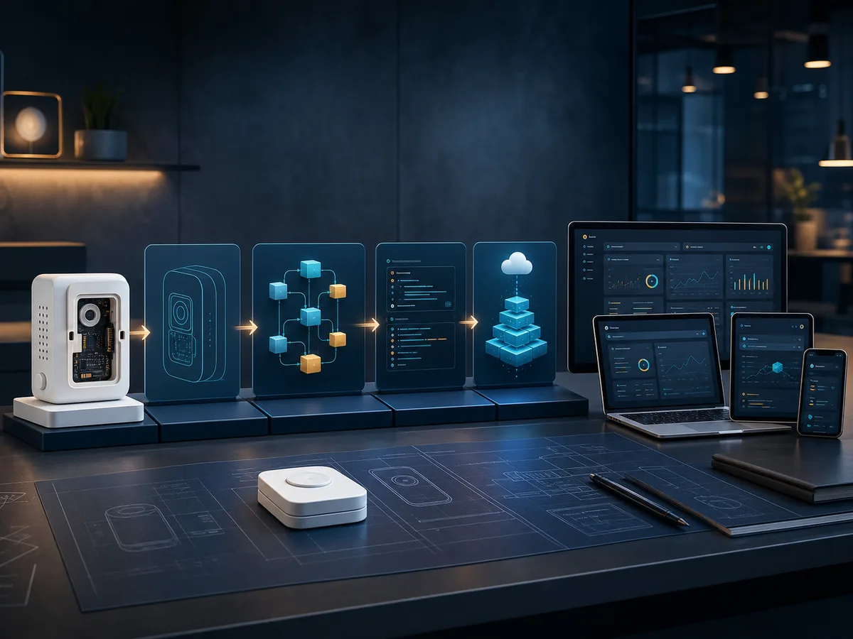 AI product engineering progression from prototype through deployment