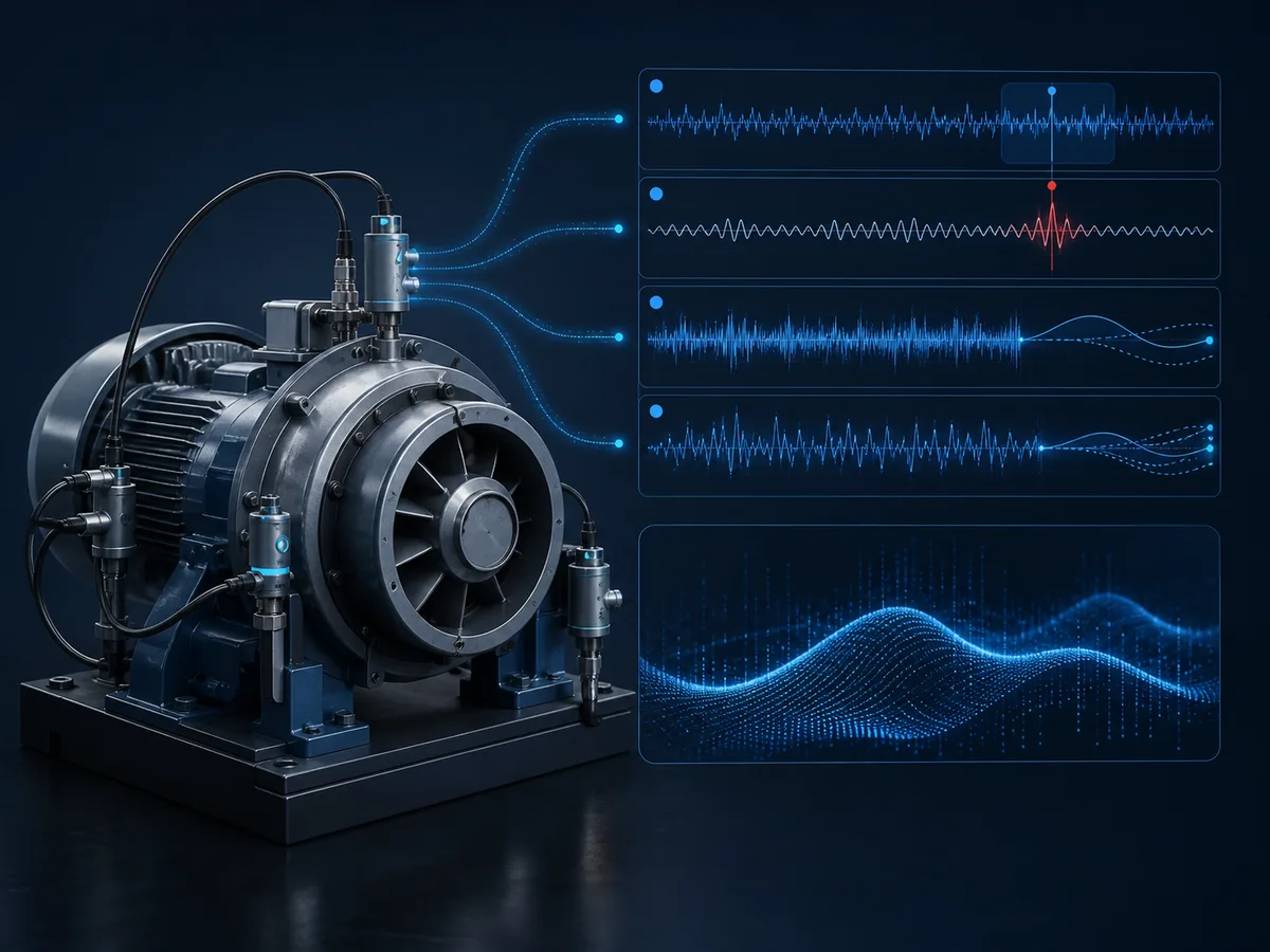Industrial sensor streams connected to anomaly and condition analytics
